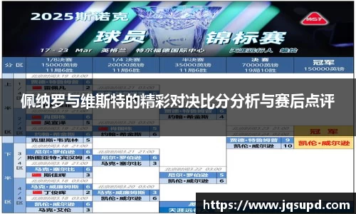 佩纳罗与维斯特的精彩对决比分分析与赛后点评